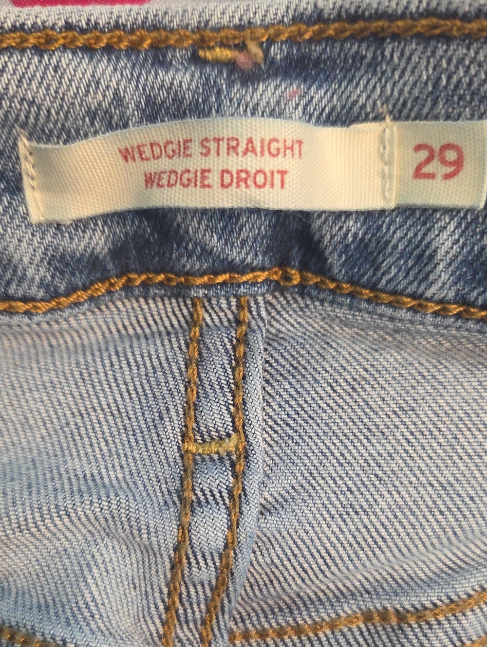 Levi's Wedgie Straight Light Blue Denim Jeans
